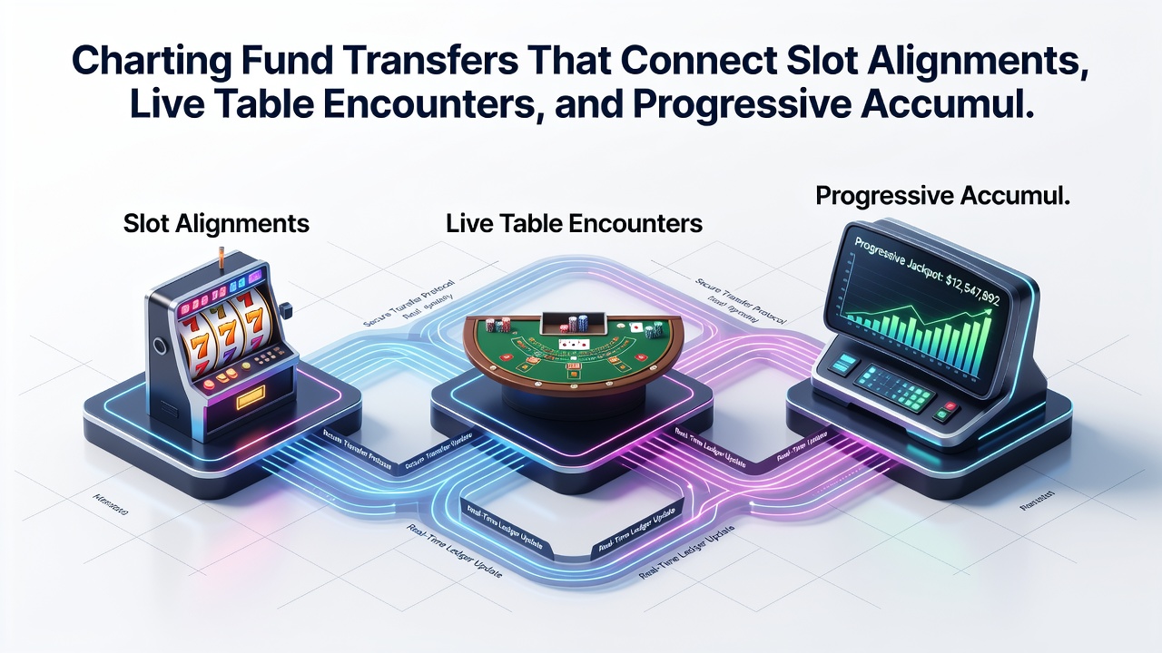 Diagram showing progressive accumulation paths from mobile slots through live tables to loyalty milestones