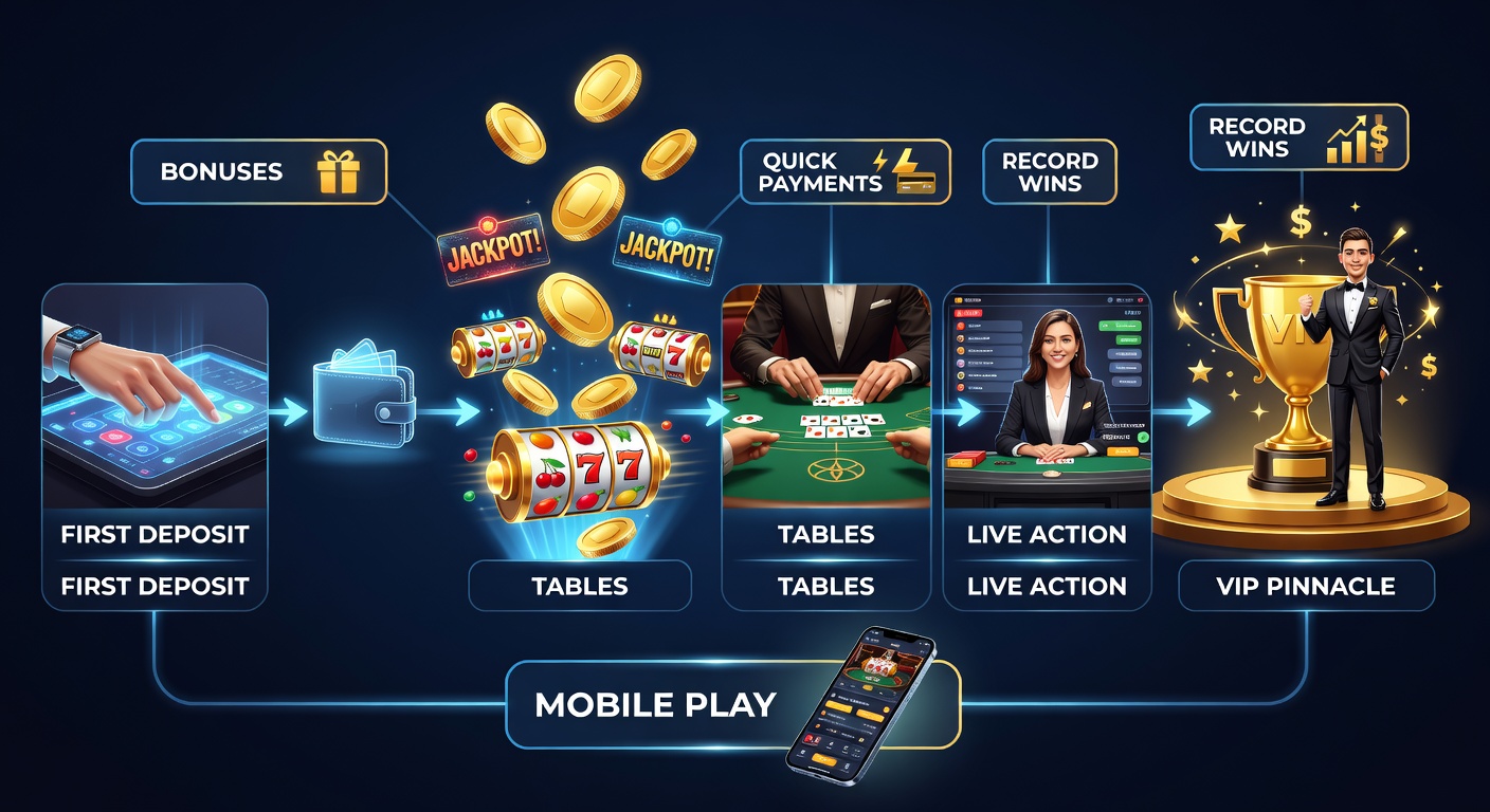 New player completing first deposit on a vibrant casino app interface, highlighting welcome bonus activation