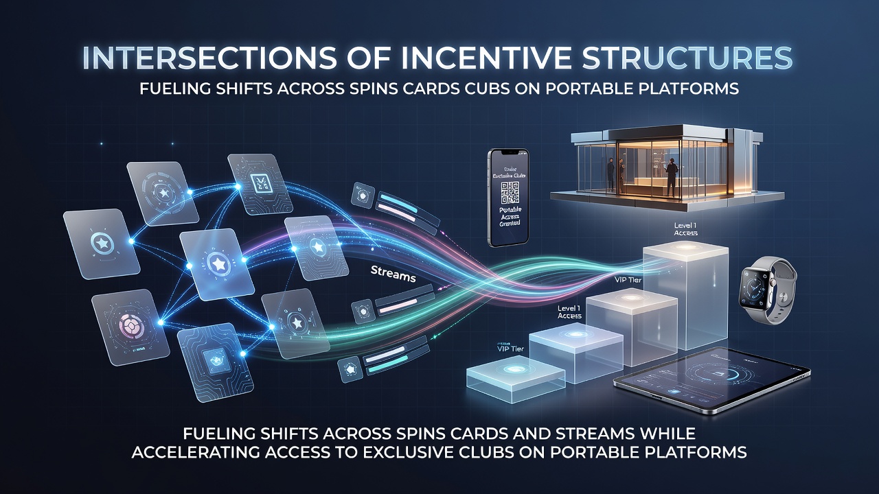 Visual representation of interconnected incentive pathways across mobile gaming platforms linking slots, tables, and live streams