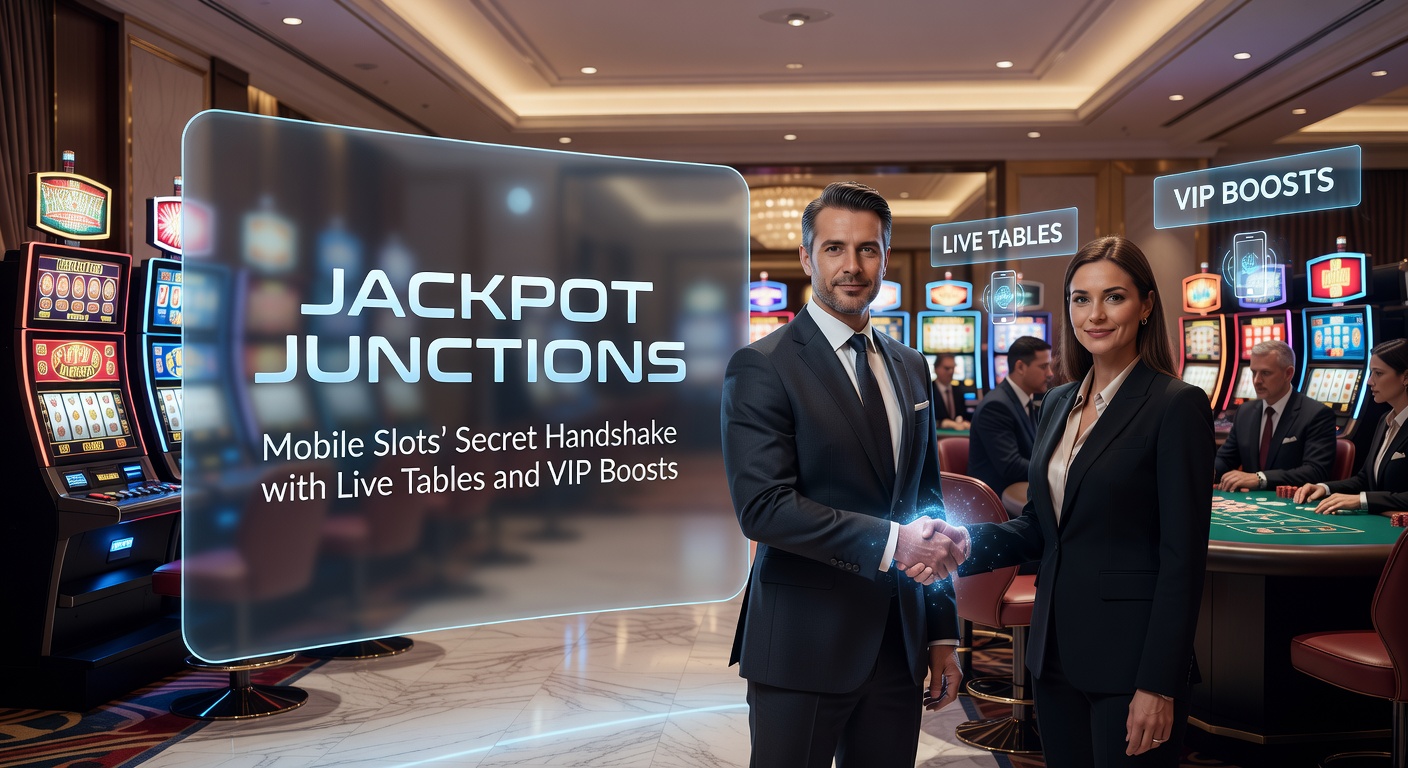 VIP dashboard on a mobile app showing slot jackpots linking to exclusive live table invites and boosted limits with gold-tier badges