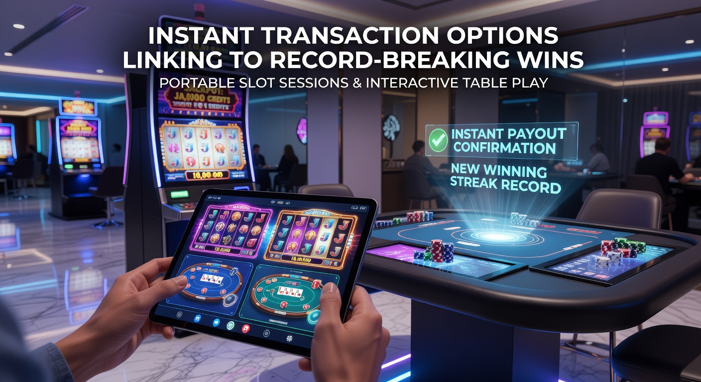 Mobile device showing slot game interface with instant deposit confirmation overlay