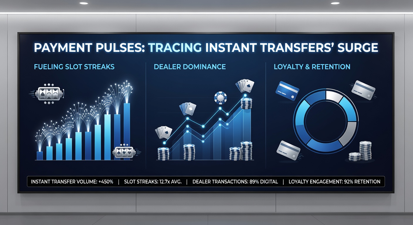 Close-up of a mobile screen displaying an instant transfer confirmation amid a slot machine's winning streak animation, with loyalty points ticking upward